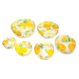 NORPRO Plastic Bowl Covers, 6 Piece Set, 3-Inch to 10-Inch, Multicolored
