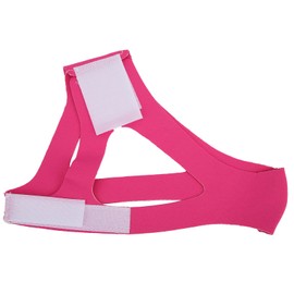 Anti-Schnarch-Kinnriemen, Elastischer Kinnriemen gegen Schnarchen, Schnarchstopper, Schnarchlösung/Schlafhilfe für Erwachsene, Kieferriemen, Mund-Schnarchen Relief, Atmungsaktiv, Verstellbar(Rot)