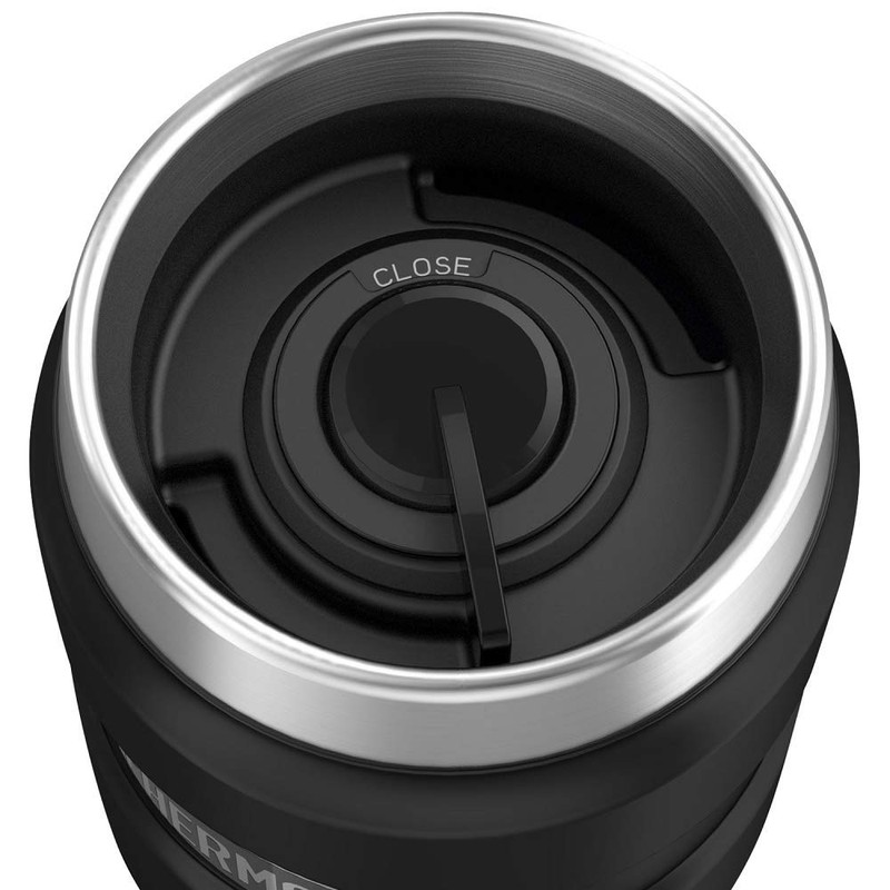 Thermos 101556 Stainless King Travel Tumbler Matt Black, 0.47 L