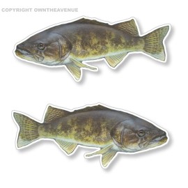 OwnTheAvenue x2 Walleye Fishing RV Boat Car Truck Camper Trailer Vinyl Sticker Decal 4"
