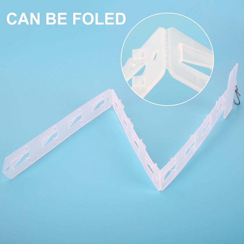 12 Pack Station Hanging Merchandise Strips with S Hooks, 12