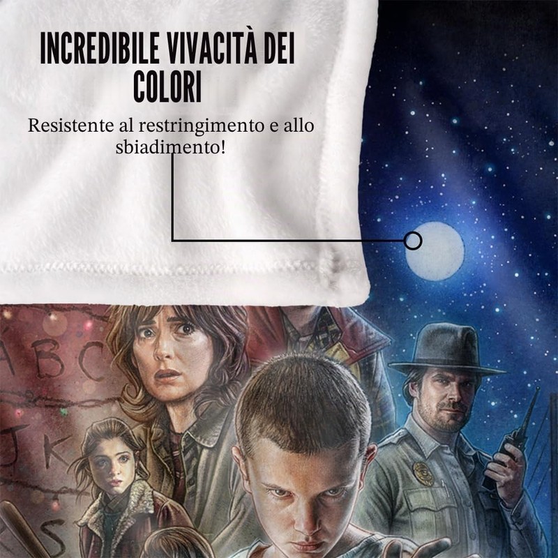 Stranger Things Season One Coperta super morbida al tatto setoso
