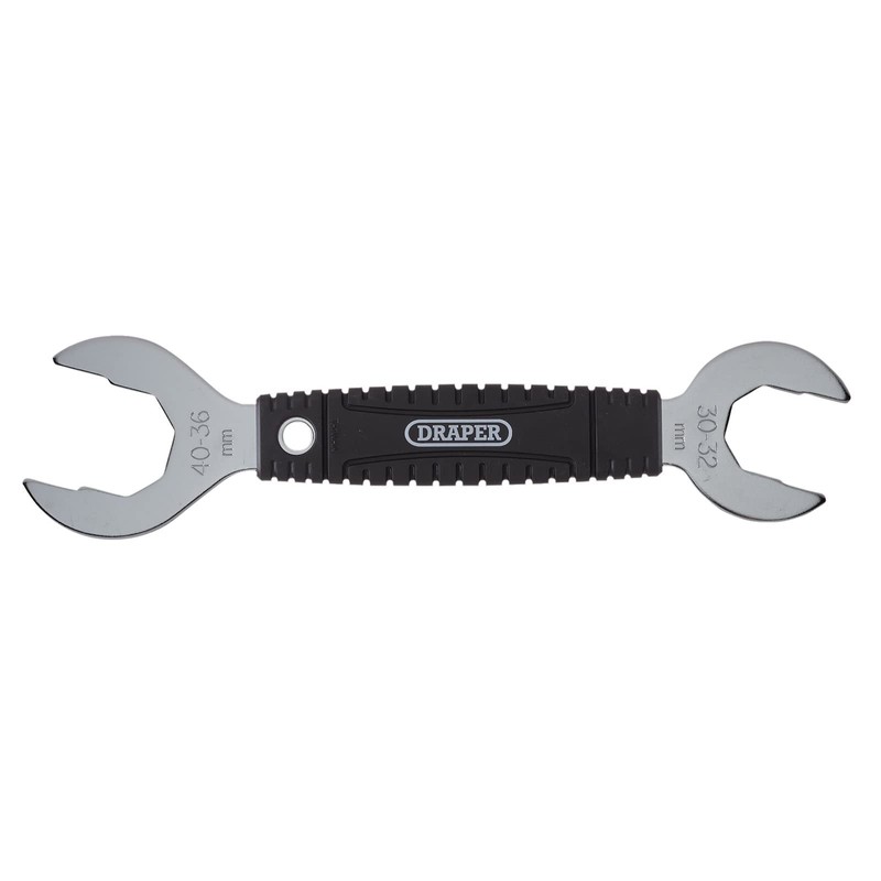 Draper 14167 Dual-Ended Bicycle Headset Wrench, 30/32/36/40mm