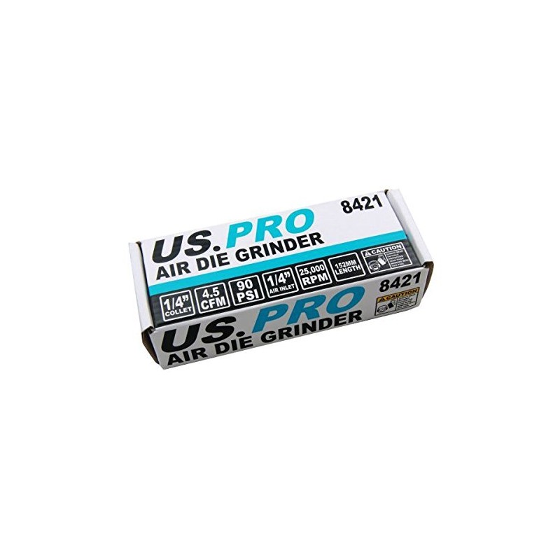 US PRO 1/4 6mm Air Die Grinder Compact Lightweight B8421