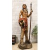 Large Native American Indian Eagle Warrior Chief With Spear And