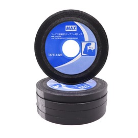 MAX TAPE-T32B Tape for Strong Bind Tapeners (Box of 5 Rolls), Black