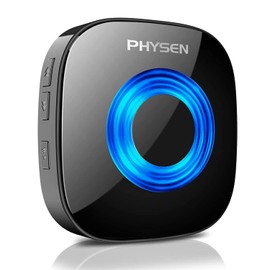 PHYSEN Wireless Doorbell Receiver, Plug-in Door Bell Receiver, 1300-feet Range, 58 Chimes Optional, 5 Level Volume with Mute Mode, LED Indicator, (ONLY for PHYSEN Doorbell Transmitters)