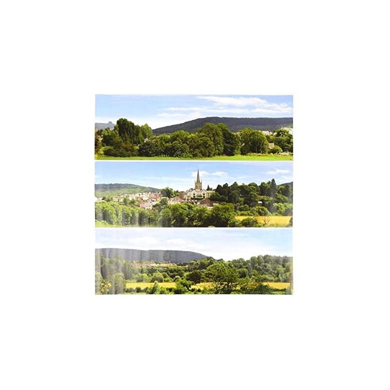 Gaugemaster GM708 Pretty British Town Large Photo Backscene (2744x304mm)