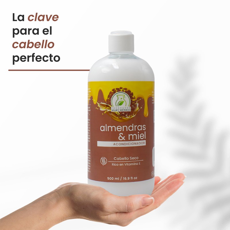 Acondicionador Almendras & Miel Orgánica Productos Mart Mexico 500 Ml