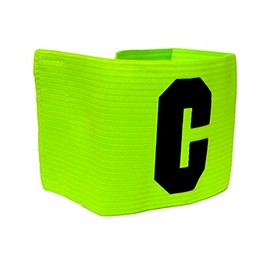 Soccer Captain Armband, Elastic Soccer Team Captain's Arm Band (Neon)