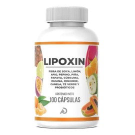 Lipoxin 100 Cápsulas Suplemento Fibra + Probióticos Sin Sabor