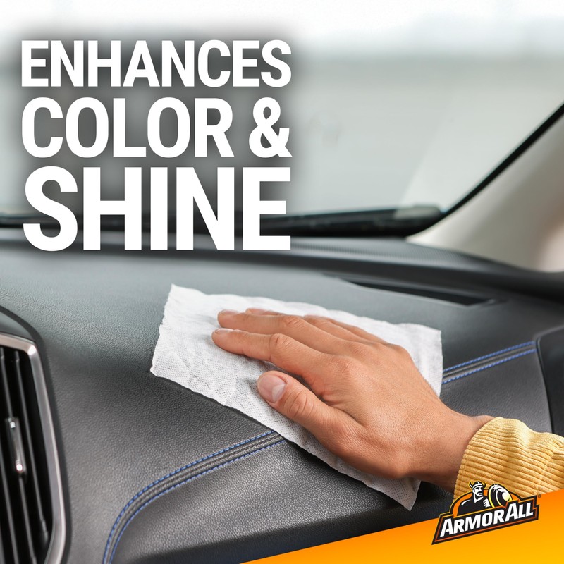 Armor All Car Protectant Wipes, Interior Car Wipes with UV