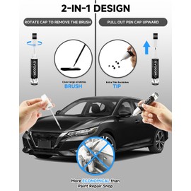 G41 Black/Magnetic Black Pearl Touch Up Paint Compatible with Nissan Exact Match 2 in 1 Touch up Paint for Chips and Nicks Repair