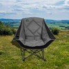 Northroad Oversized Foldable Camping Chair, Outdoor Padded Lawn Chair w/Cup