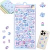 ShunJian 3D Cute Cartoon Puffy Stickers(Blue)