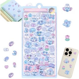 ShunJian 3D Cute Cartoon Puffy Stickers(Blue)