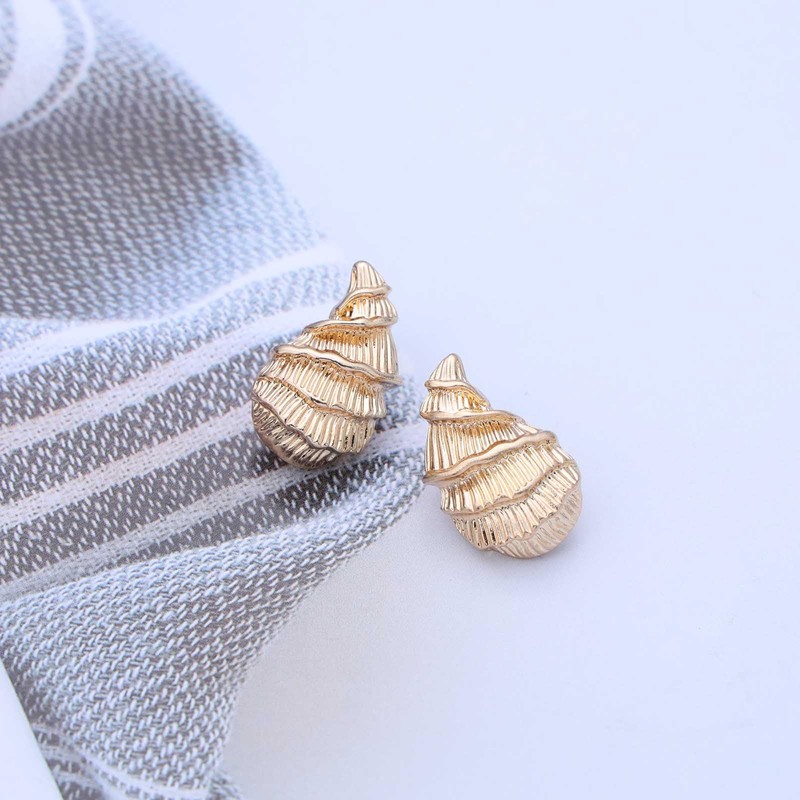 Inateannal Boho Shell Conch Earrings Seashell Conch Dangle Earrings Large