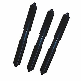 Extra-Long Toilet Paper Holder for Big Rolls | 3 pcs in 1 Bag (Black)