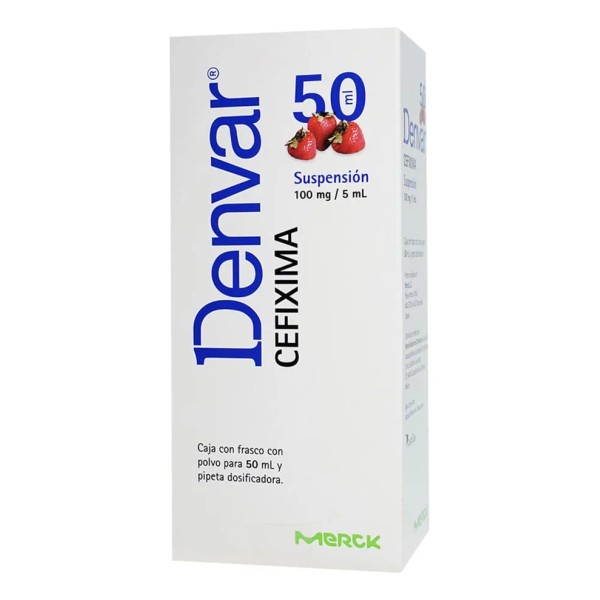 Denvar Suspensión 100 Mg/5 Ml, 1 Frasco 50 Ml +