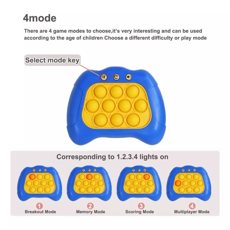 to Máquina De Pop Quick Push Descompresión Consola Juguete