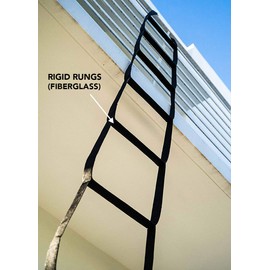 Boat Rope Ladder 3 Steps - Waterproof Strap Ladder for Kids or Adults | Marine Climbing Rope | Inflatable Boat, Pontoon, Kayak, Yacht