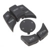 Jadeshay Car Centre Console Multimedia Control Button Knob Kit, ABS