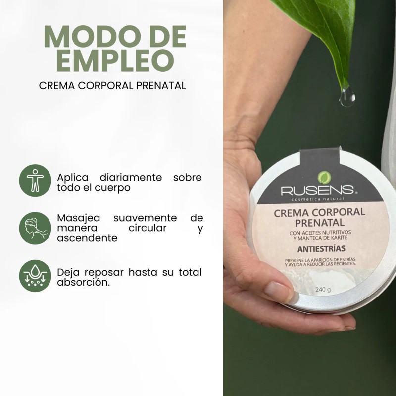 Crema Prenatal Antiestrias Rusens Extra Humectante
