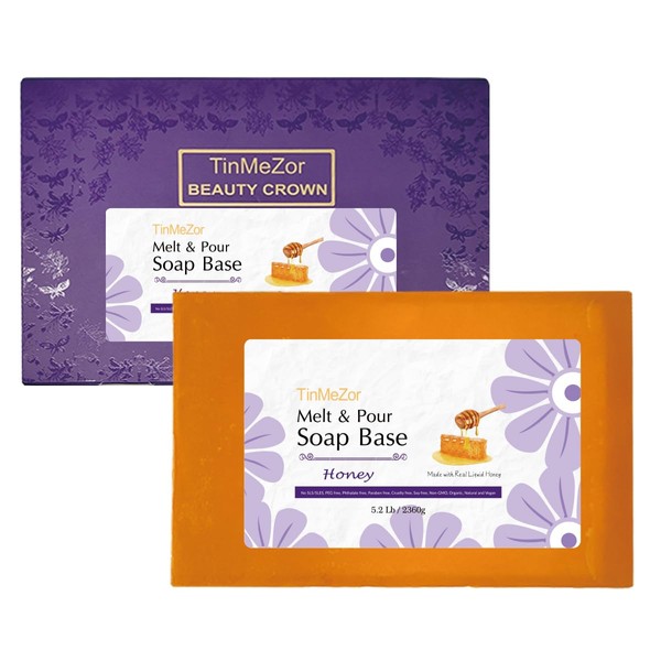 TinMeZor Honey DIY Handmade Soap Vegan, Cruelty Free, Easy to