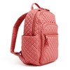 Vera Bradley Women's Small Backpack Bookbag, Terra Cotta Rose-Recycled Cotton,