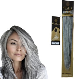 Gala Silky Extension Cabello Lacia 100% Fibra Natural 22 Pulgadas (M51 Salt & Pepper)