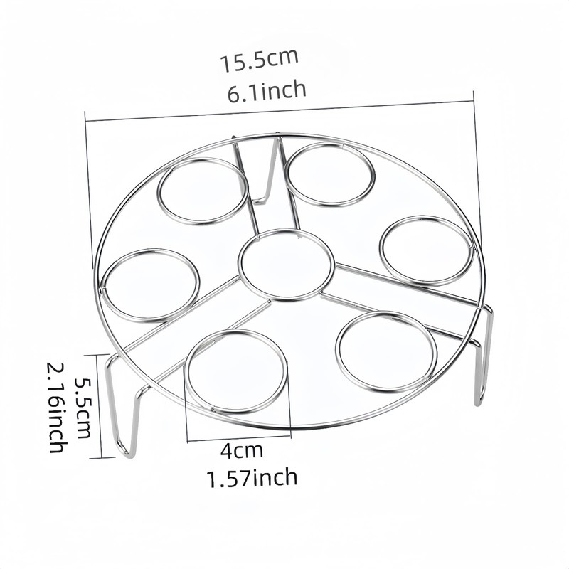 Egg Steamer Rack Accessories Stainless Steel Trivet Basket Stand for