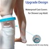 Tideshake - Non-Slip Waterproof Leg Cast Cover for Showering, Reusable