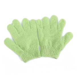 FRCOLOR Nylon Shower Gloves Exfoliating Bath Mitts 2 Pack for Men Women Kids Scrub Exfoliator