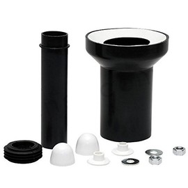 190mm Long Black Straight Soil Pipe Wc Toilet Waste Water Pan Connector