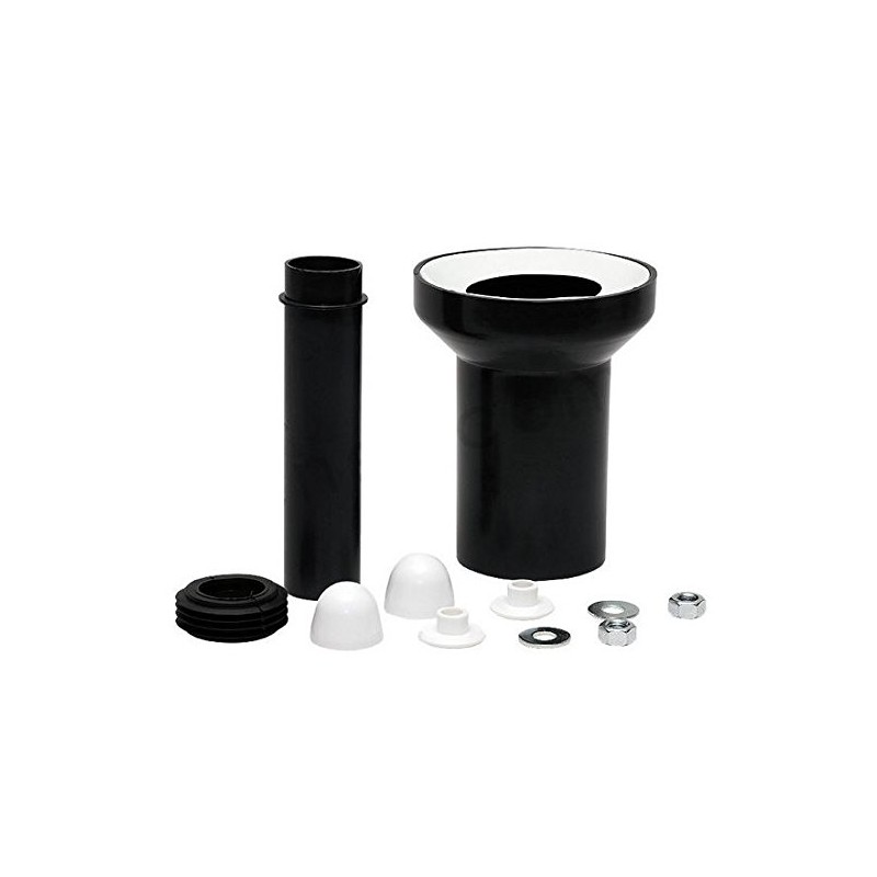 190mm Long Black Straight Soil Pipe Wc Toilet Waste Water