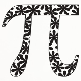 CafePress Floral Pi Standard Size Playing Cards