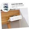 CIYODO 3pcs Wall Mounted Socket Holders Practical Power Board Organizers