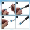 Tinoaly 6pcs Magnetic Screw Rings with 3pcs 50/65/70mm Ph2 Bits,