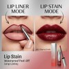 Combo de tinte labial y delineador de labios, tinte labial