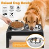 URPOWER Elevated Dog Bowls 4 Height Adjustable Raised Dog Bowl