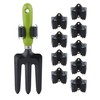 Relaxdays 20 x Tool Holder Rubber Roller Clamp Universal Broom