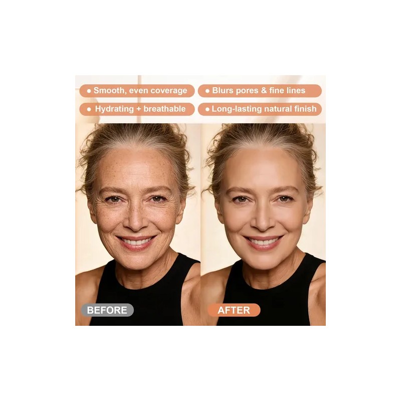 Natural Glow - Ideal Para Tez Ligera Y Media/media, Base