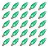 Vickerman 648063-0.96 watt 130 Volt C9 Green LED Light Bulb