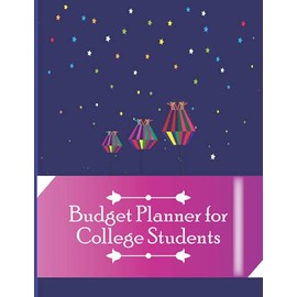 Budget Planner for College Students: Awesome Colorful Star Expense Tracker Monthly & Weekly Budget Planner Organizer