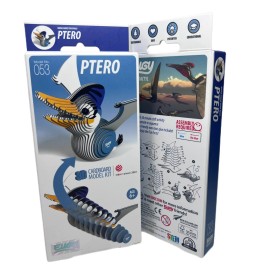 Eugy Ptero 3D Cardboard Model Kit New 008 Age 6+ Dinosaurs Pterodactyl