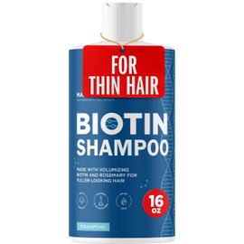 Maple Holistics Biotin Shampoo for Hair Growth and Volume, Sulfate Free for Color Treated Hair - 16 oz                                                