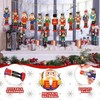 24 Pcs Christmas Nutcracker Ornaments Wood Hanging Nutcrackers Miniature Nutcracker