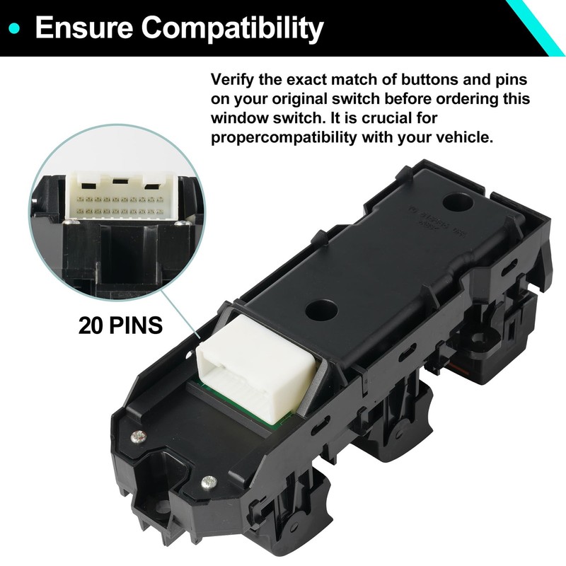 GARDIMU Power Window Switch for Toyota RAV4 2019, 2020, 2021,