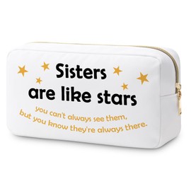 Sister Makeup Bag Gifts from Sister Christmas Friendship Gifts Best Friends Gift for Big Little Sisters Cosmetic Bag Bestie Gift Soul Sister Birthday Gift Sister Thank You Gifts Travel Cosmetic Pouch