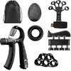 Shengsenfu Adjustable Hand Grip Strengthener Kit 7Piece Grip Strength Trainer